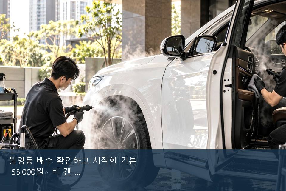 월영동 배수 확인하고 시작한 기본 55,000원 · 비 갠 뒤의 작업